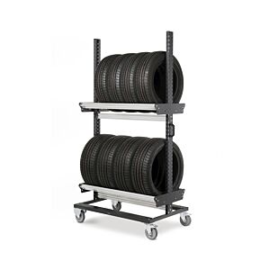Fami BINCART1006 Carrello porta pneumatici con dimensioni 1067x668x1965 mm - Portata: 300 kg