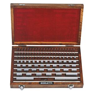 BORLETTI BRA47-2 Case with 47 steel parallel gauge blocks, accuracy grade 2 for workshops control