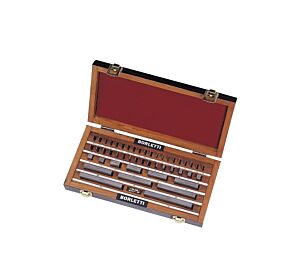 BORLETTI BRMD103/2 Valigetta con 103 Blocchetti di riscontro pianparalleli in CARBURO DI TUNGSTENO, grado di precisione 2 lavori di produzione in officina