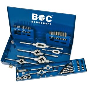 BOC60001410044 - Assortimento  Maschi A Mano Filiere Tonde  Punte E Accessori HSS-G-  44 Pezzi 