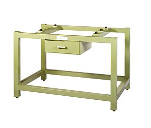 BORLETTI TSC10 Tavolo di supporto per piano di riscontro in DIABASE con cassetto - Dimensioni 1000x1000x790 mm