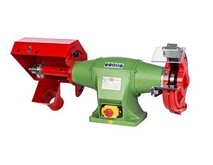 NEBES Elettromeccanica C-3 Macchina combinata industriale in GHISA 1100W Serie "C” per spazzole pulitura/lucidatura e mole, motore trifase 400V