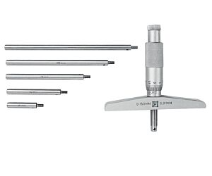 RUPAC 2780025 Analog und Hundertste tiefe mikrometer modell MicroMet mit Messbereichs 0-25mm