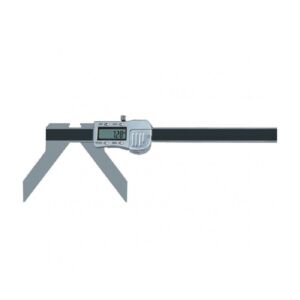 009.095 Calibri digitali per misurazione di archi e raggi in acciaio INOX temprato con risoluzione 0.01mm, becchi lunghi 22mm e campo di misura 3-50mm