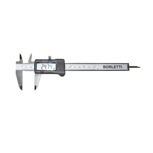 CDJB00 BORLETTI Calibri digitali extra precisi in acciaio INOX con precisione 0.03mm, risoluzione 0.01mm e campo di misura a scelta