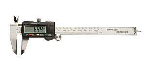 
BORLETTI CDMD20 Calibro digitale con inserti in metallo duro sui becchi, campo di misurazione 200 mm con schermo LCD e funzione di azzeramento