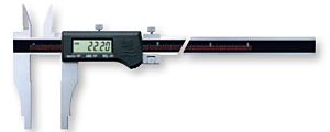BORLETTI CEDW80 Calibro digitale IP66, campo di misurazione 800 mm con schermo LCD con con becchi rettificati e lappati