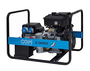 CGM C13000E Generatore di corrente portatile a benzina 10,8kW, monofase 230V, con sistema di avviamento elettrico e AVR