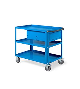 Fami CLEVER1020 Clever large trolley with additional steel top and drawer - Dimensions 1028x615x846mm Capacity 300Kg