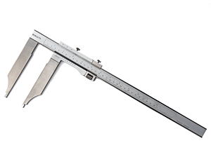 BORLETTI CNBL150 Calibri analogici cinquantesimali con becchi lungi 150mm con bloccaggio nonio superiore a vite, campo di misurazione a scelta