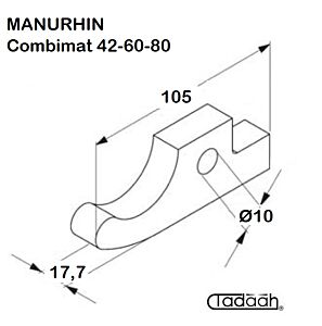 42-60-80 Nasello per tornio MANURHIN - Combimat 42-60-80