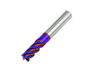 Carmex RM1010D22CR3 Fresa in metallo duro integrale LUNGA rivestita per sgrossatura di materiali difficili e abrasivi - Diametro 10mm