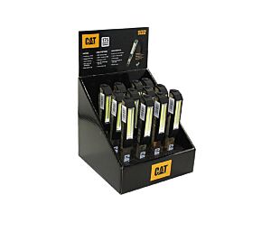 Caterpillar CAT LIGHT CT120012 - COB LED technology pocket torch display with ABS camouflage coating 12 pieces