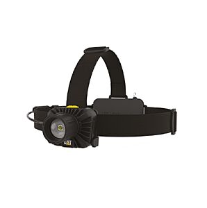 Caterpillar CAT LIGHT CT4305 - Fokussierbare, wiederaufladbare Stirnlampe mit 800 Lumen CREE-LED-Technologie und USB-Ladefunktion