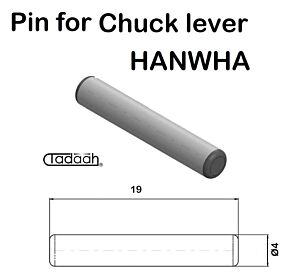 Perno per nasello HANWHA XD 7 (D4x19mm)