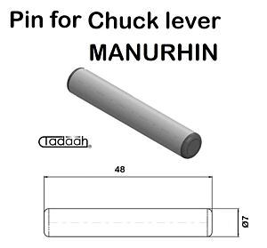 Perno per nasello 7x48 mm MANURHIN - PF 25 Ascjse/Axis