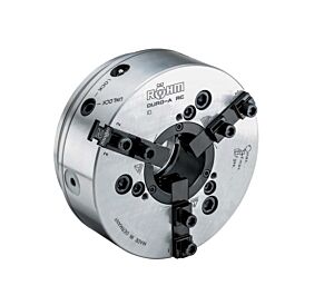 ROHM 185032 Mandrino autocentrante automatico DURO-A RC a 3 griffe, con sistema di cambio rapido delle griffe, denti dritti, attacco cilindrico, grandezza 260mm