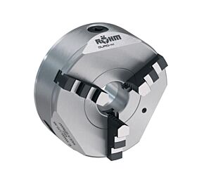 RÖHM 185390 Mandrino autocentrante manuale 3 griffe DURO-M, griffe base e griffe riportate, alloggiamento a cono corto, Standard ISO 702-1 (DIN 55026) fissaggio frontale - Diametro esterno 200mm