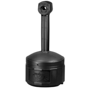 ECOSAFE 26800-N Posacenere professionale nero per zone fumatori aziendali, certificato norma FM 6050 (Factory mutual) - ADA