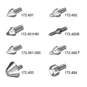 Interchangeable Cuspids suitable for live centres with/without compression stroke 172.400 - 172.400F