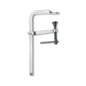 70.80 FZA Morsetto in acciaio modello base a vite con cappuccio tornito, lunghezza 800mm e profondità 120mm