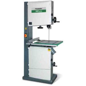 HOLZSTAR 5900471 Sega a nastro per legno Modello HBS 471 - 230 V - Altezza taglio 285 mm - 1500 V - Dimensioni tavola 535x485 mm