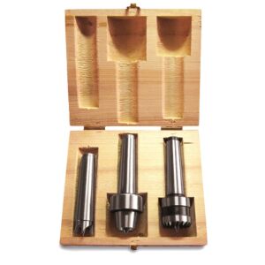 HOLZSTAR 5931056 Kit 3 trascinatori per torno per legno, attacco cono morse 2