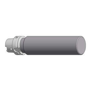 GAETANO CAPORALI HSK63A.H250.D80BL Mandrino semilavorato con stelo lavorabile con attacco HSK63-A DIN 69893-1, lunghezza 250mm