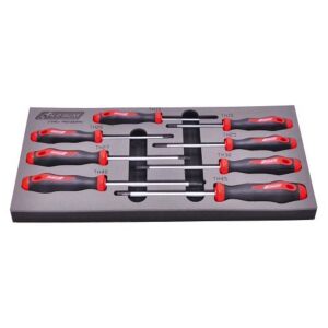 KRAVM E07246 Set 8 Giraviti Torx Security in acciaio T10-T45