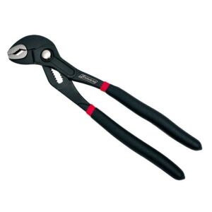 KRAVM E93033 Polygrip-Zange für Installateure mit Knopf 240 mm - Griff mit doppelter Isolierung