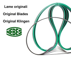 Lama di ricambio originale NEBES per Sega a Nastro Modello TM176 INV, TM178 INV, TM177 LUBRI, dimensioni 1735x13x0,90mm, Passo Lama 8/12