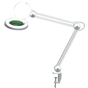 LTF115.04 - Porta lampada con lente ed illuminazione a 60 led, fissaggio a morsetto 3 diottrie