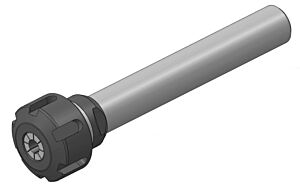 160.440-155 Mandrino porta pinza ER40 con ghiera tipo "STANDARD" DIN 6499 - Diametro del gambo Ø40mm