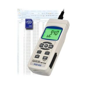 PCE Intruments PCE-932 Manometro con sensori esterni, range fino a 400 bar, memory card SD, interfaccia RS-232 e software opzionale per la trasmissione dei dati in tempo reale, selezione di varie unità di misura