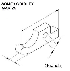 MAR25 Nasello per apertura e chiusura pinza Acme/Gridley MAR25