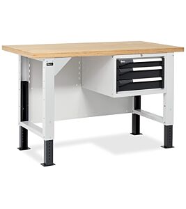 Fami MASTERBR1505 Banco da lavoro WORK MASTER regolabile in altezza con 1 armadio a 3 cassetti