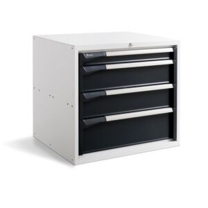Fami MBR05SC010304PD Armadio a 4 cassetti per banchi da lavoro WORK MASTER - Dimensioni: 713x610x669 mm