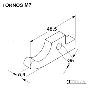 MD 15355 Nasello per tornio TORNOS M7