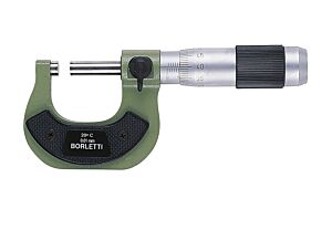 BORLETTI MELN/18W Serie completa di 8 micrometri centesimali per esterni Modelli MELN/W con riscontri di azzeramento - Campo di Misura 0-200mm