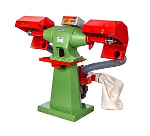 NEBES PA-7 Pulitrice industriale in Ghisa per spazzole 300x35x25/30mm con impianto di aspirazione e colonna, motore induzione trifase 400V