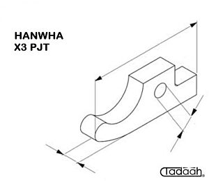 PA-12000-011 Nasello per tornio HANWHA - X 3 PJT