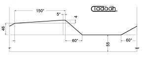 PA125501 Camma standard per Mori-Say 6/25, 6/32, 6/42, 8/25, 8/32, 8/42 -  h=4 x150°