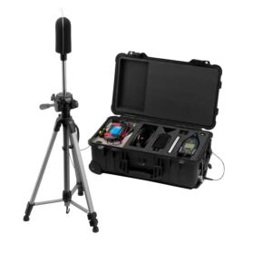 PCE Instruments PCE-428 EKIT Fonometro e kit per esterno per effettuare misure in luoghi di lavoro, cantieri edili traffico, aeroplani, range di misura da 25 a 136 db(A)