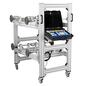 PCE Instruments PCE-4PCFM Misuratore di forza di serraggio a 4 punti fino a 30 kN con touch screen, stampa dati, memoria USB e regolazione precisa della distribuzione di carico