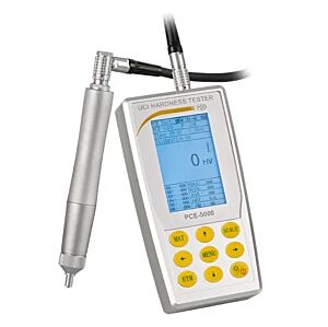 PCE Instruments PCE-5000 Misuratore di durezza a ultrasuoni UCI per metalli, misura in zone difficili, alta precisione, memoria 1000 dati, display LCD, interfaccia RS-232