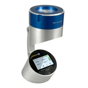 PCE Instruments PCE-AS1 Air sampler for microbiological control, featuring a touch LCD display, memory for up to 4000 measurements, adjustable volume up to 6000 L, sterilizable sensor