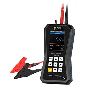 PCE Instruments PCE-CLT 100 Misuratore di lunghezza dei cavi secondo il metodo del tempo di transito, con 86 tipi di cavi nel database, campo di misura da 5 a 1500 m