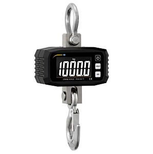PCE Instruments PCE-CS 1T Weighing Hook 0-1000 kg with backlit LCD display, HOLD/TARE/MAX functions, robust metal structure