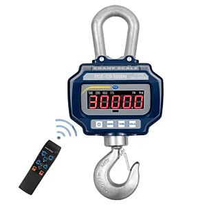 PCE Instruments PCE CS 3000N Dinamometro con struttura in alluminio pressofuso resistente e adatta al duro lavoro industriale, portata fino a 3000 kg, risoluzione 0.5 kg