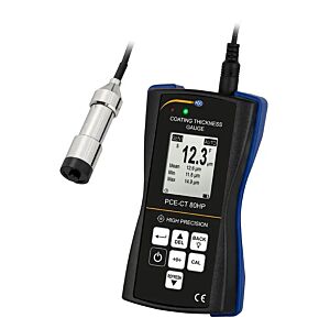 PCE Instruments PCE-CT 80HP-FN2D5 Analizzatore di superficie ad alta precisione per rivestimenti Fe/NFe, range 0-2500 µm, memoria 2000 valori, allarme valori limite, opzione ISO